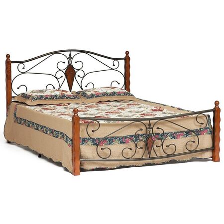 Металлическая двуспальная кровать Viking